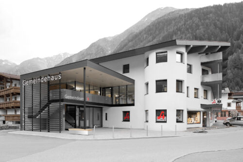 Ansicht Gebäude Gemeinde in Sölden